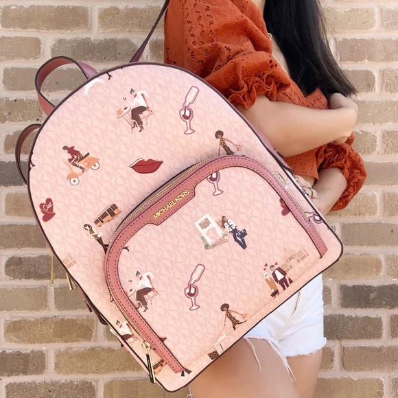 Michael Kors Large Backpack Pink - Picture 4 of 4